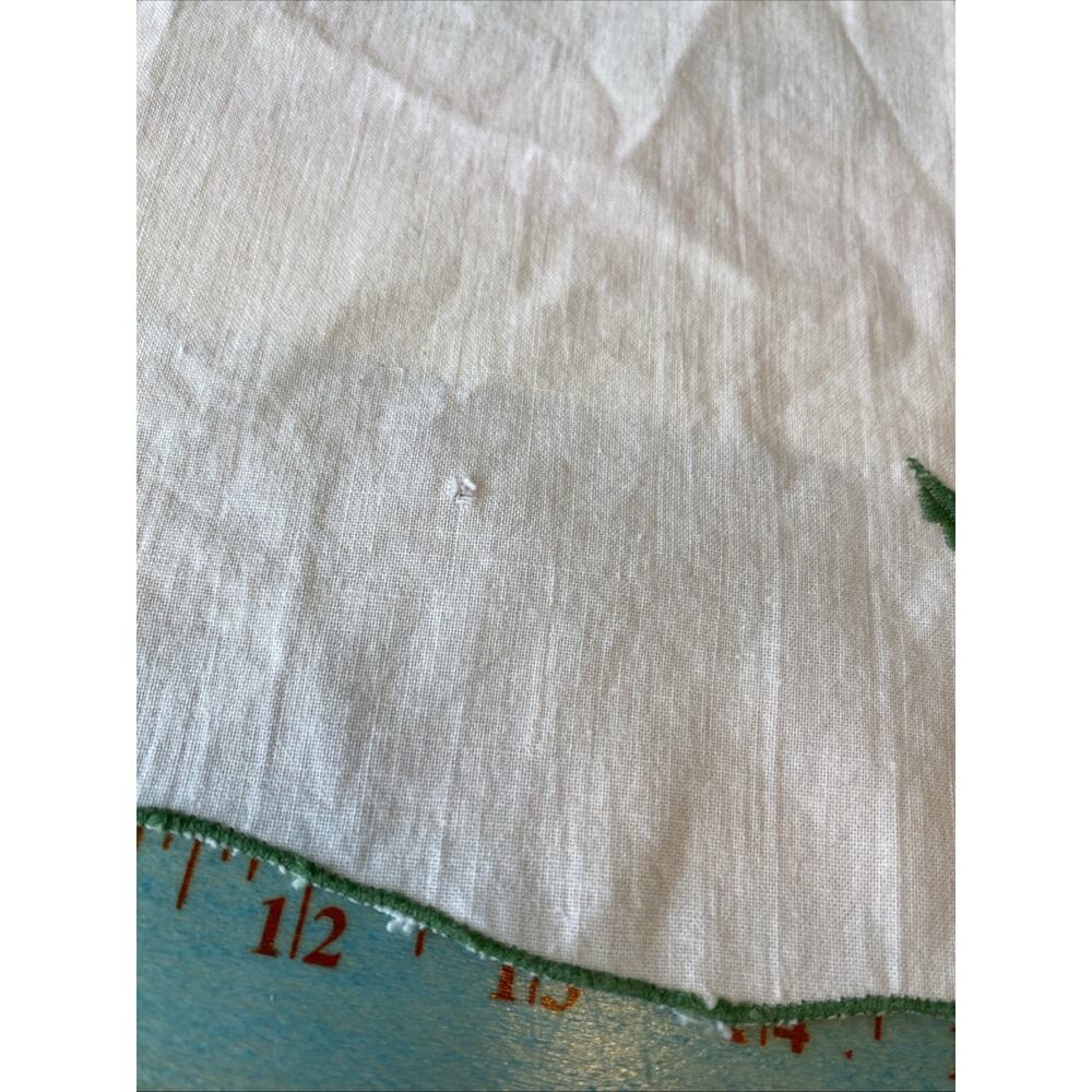 Vintage Christmas‎ Napkins Cloth Set 4 Red Holly Poinsettia Cotton Retro - Picture 7 of 10